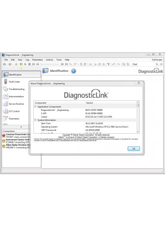 Detroit Diesel Diagnostic Link 8.07 DDDL - Engineering Level 3 with additional features and GRAYED\All parameters support